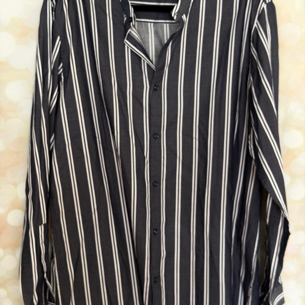 INC International Concepts Vertical Stripe Blouse
